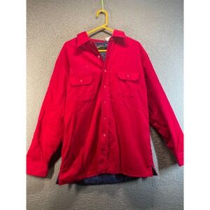 Vintage Country Touch Jacket Men's Size Large-Tall Red Corduroy  Quilted‎ Chore